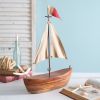 Nautical Handcrafted Sailboat Sculpture