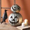 Galvanized Pumpkin Luminaries