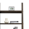 5-Tier Shelves,Bookshelf, Storage Rack, Bookcase with Rubber Wood Frame, Ladder Shelf for Living Room, Home Office, Kitchen, Bedroom, Apartment