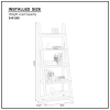 5-Tier Shelves,Bookshelf, Storage Rack, Bookcase with Rubber Wood Frame, Ladder Shelf for Living Room, Home Office, Kitchen, Bedroom, Apartment