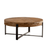 31.29" Modern Retro Splicing Round Coffee Table