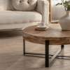 31.29" Modern Retro Splicing Round Coffee Table