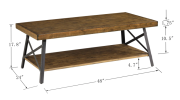 Wallace & Bay Douglas Brown Coffee Table