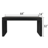 Convenience Concepts Wood Console Table/Desk with Real Wood Beads Decoration