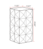 23.62"Height Three-dimensional Embossed Pattern Design Retro Coffee Table Retro Furniture
