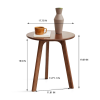Round End Table- Small End Table Side Table Coffee Table Bedside Table Night Stand for Living Room Bedroom & Balcony