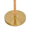 Allure 2-Light Floor Lamp, Gold Brass, Natural Rattan Tube , Double On/Off Pull Chain