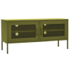 TV Stand Olive Green 41.3"x13.8"x19.7" Steel
