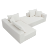 [VIDEO provided]109*68" Modular Sectional Living Room Sofa Set, Modern Minimalist Style Couch, Upholstered Compressed Sofa for Living Room, Bedro
