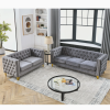 3-seater + 2-seater Combination sofa.GREY VELVET