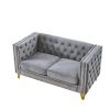 3-seater + 2-seater Combination sofa.GREY VELVET