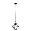 Metal Chandelier, Hanging Light Fixture with Adjustable Chain, Bulb Not Included
