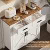 Modern Farmhouse Buffet Cabinet with Storage