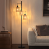 Boho Rattan Floor Lamp - Dimmable Floor Lamp