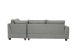 3-pcs Sectional Sofa Steel Dorris Fabric