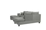 3-pcs Sectional Sofa Steel Dorris Fabric