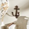 Rustic Anchor Wall Hook for Nautical Decor and Organization