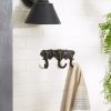 Premium Triple Elephant Wall Hook for Organizing and Decor