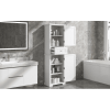 Freestanding Storage Cabinet With Drawer And Adjustable Shelf