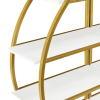 4 Tiers Open Bookshelf, Golden