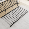 Black Twin Size Metal Daybed Frame With Trundle