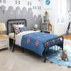 Metal Victorian Style Headboard Footboard Platform Twin Bed Frame