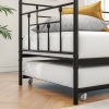 Twin Size Daybed Metal Frame With Trundle Set