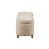 Boucle Flip Top Storage Bench