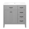 36" Bathroom Vanity With Sink Combo