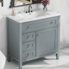 Solid Wood Bathroom Vanity With Ceramic Undermount Sink