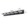 Modern 6 Lights Black LED Makeup Mirror Fixtures For Bathroom And Vanity Unavailable Platforms- Temu