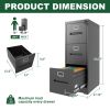 3 Drawer File Cabinet With Lock