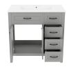 36" Bathroom Vanity With Sink Combo