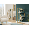 4 Tiers Open Bookshelf, Golden