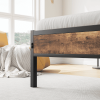 Storage Headboard With Charging Station Twin Size Bed Frame
