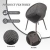 2 Pack Indoor Outdoor Modern Lounge Chairs