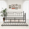 Twin Size Daybed Metal Frame With Trundle Set