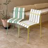 4-Pack Modern Striped Color Block Chairs