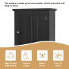 Freestanding Storage Cabinet With Drawer And Adjustable Shelf