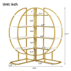 4 Tiers Open Bookshelf, Golden