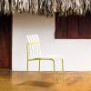4-Pack Modern Striped Color Block Chairs