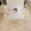 4-Pack Modern Striped Color Block Chairs