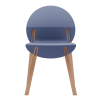 4-Pack Grey Blue Indoor Dining Chairs