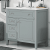 Solid Wood Bathroom Vanity With Ceramic Undermount Sink