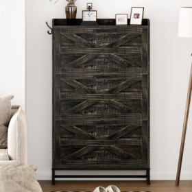 Large Capacity Shoe Cabinet (Option: Gray)