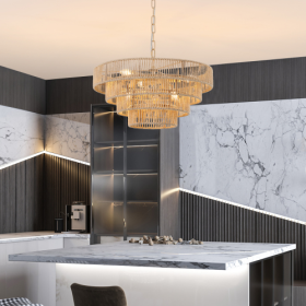 Bohemian Woven Chandelier -Unavailable Platform- Temu (Option: Wood)