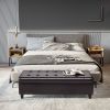 51" Tufted Storage Ottoman Bench