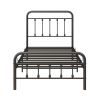Metal Victorian Style Headboard Footboard Platform Twin Bed Frame