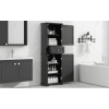 Freestanding Storage Cabinet With Drawer And Adjustable Shelf