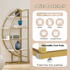 4 Tiers Open Bookshelf, Golden